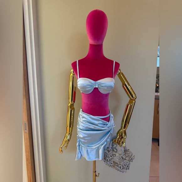 Blue 3 piece swim set 👙 - Picture 4 of 9